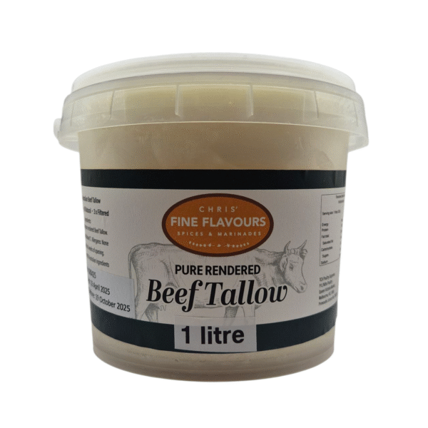 Pure Rendered Beef Tallow 1 Litre